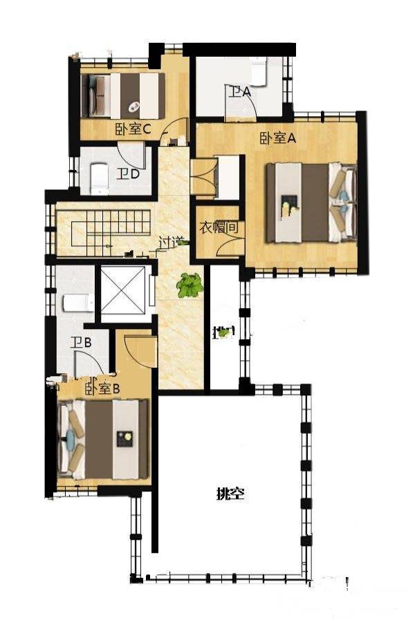 嘉业海悦别墅8室2厅8卫291㎡户型图