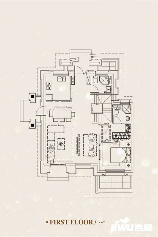 灿辉晶典17334室3厅6卫185㎡户型图