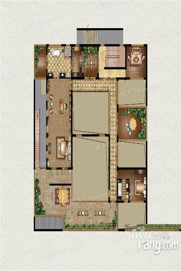 硅谷商墅3室4厅2卫637㎡户型图