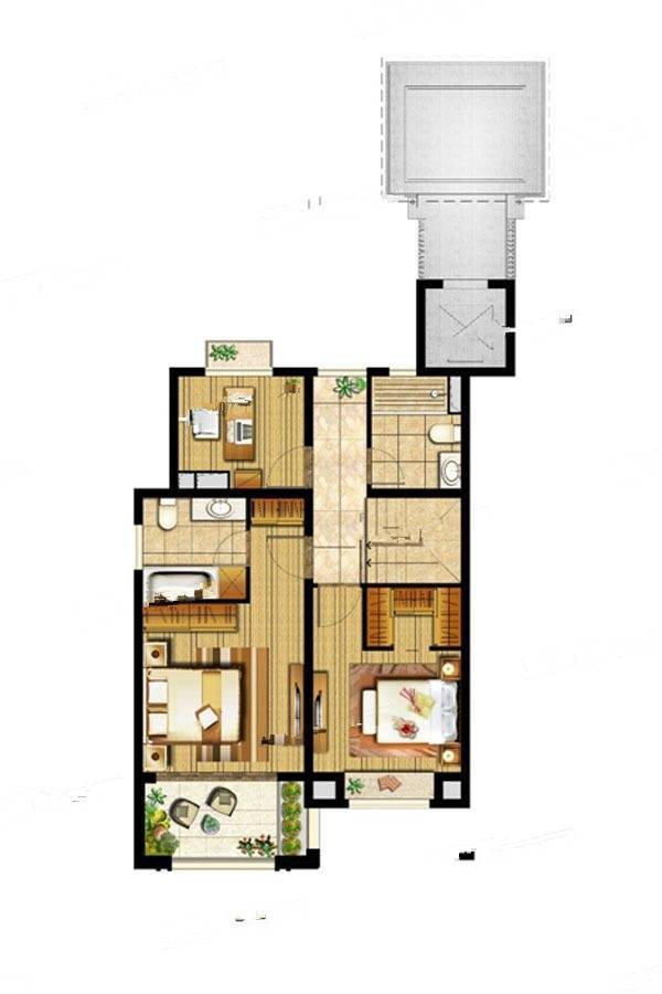 禹洲雍贤府6室4厅5卫143㎡户型图