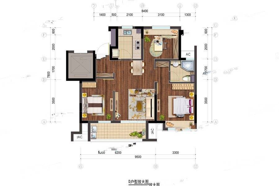 保利玲珑公馆户型图