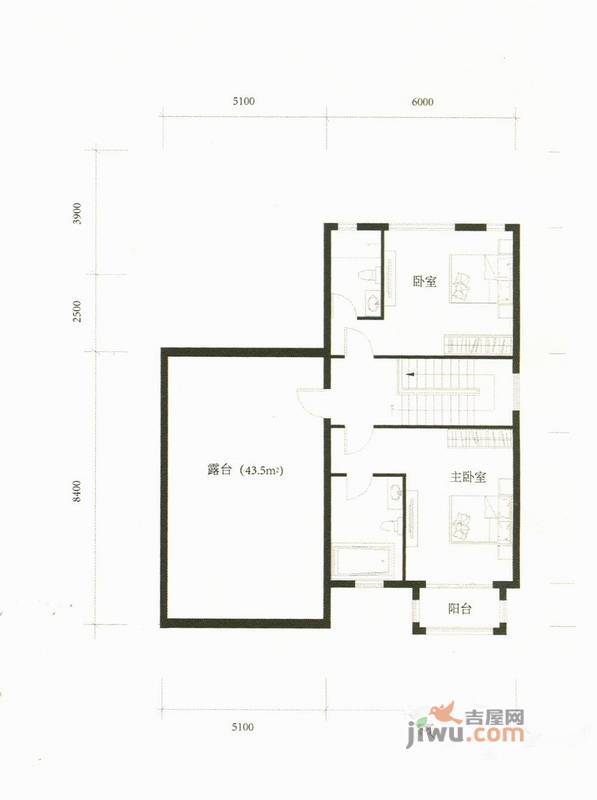 汉魏公馆2室1厅2卫350.9㎡户型图