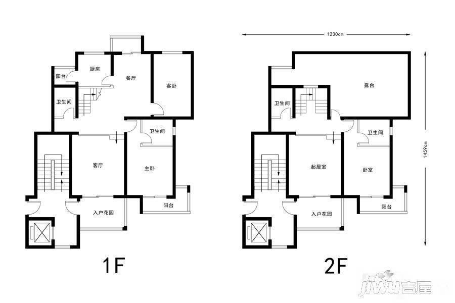 在水一方3室3厅4卫218.7㎡户型图