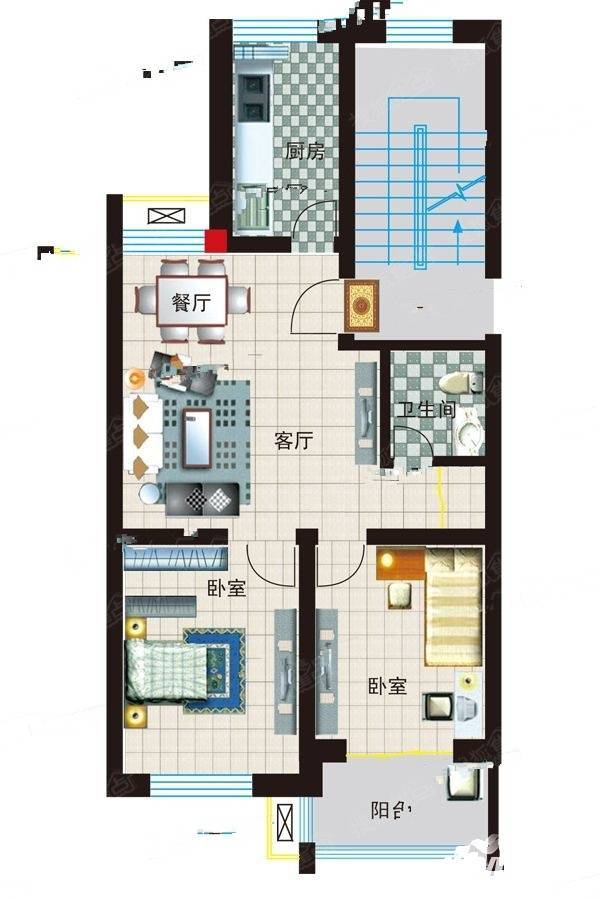 古城家园2室0厅0卫99.5㎡户型图