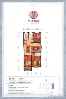 兰德铭苑3室2厅2卫114.7㎡户型图