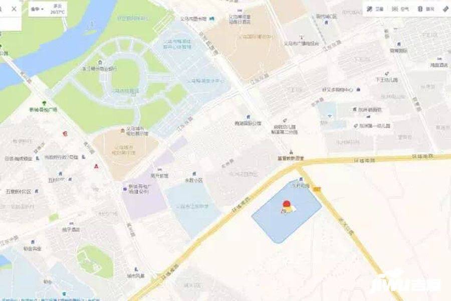 义乌久府和园位置交通图