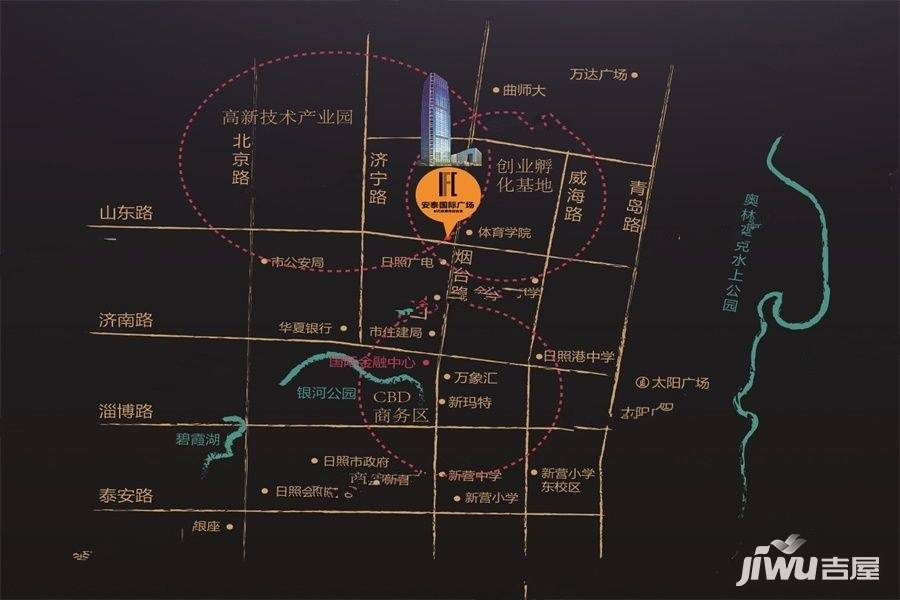 安泰国际广场位置交通图