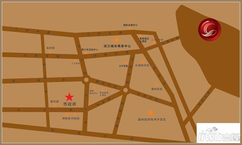 华顺江都别墅位置交通图图片