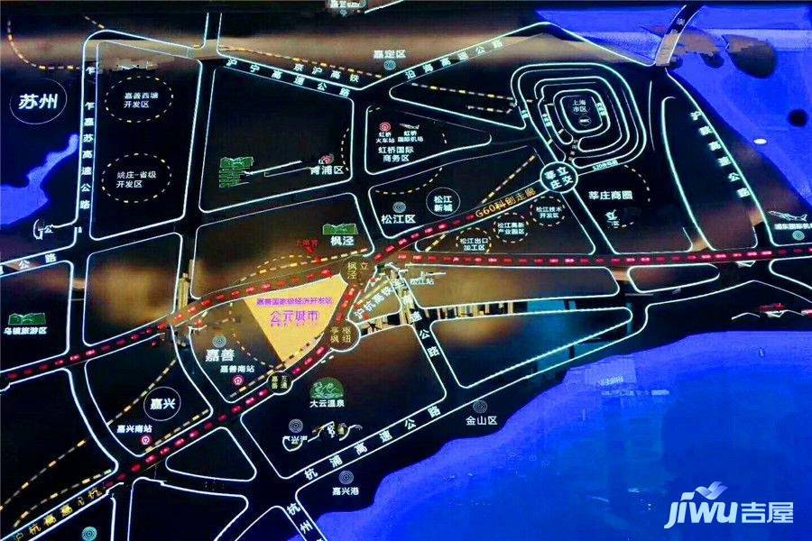 金科旭辉公元城市位置交通图