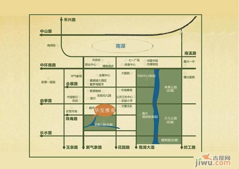 华发雅苑位置交通图图片