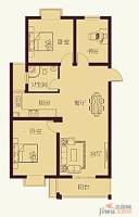 嘉业阳光城2室2厅1卫112.4㎡户型图