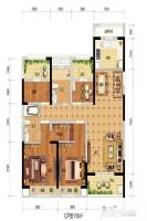 新西塘孔雀城学府澜湾2室2厅2卫118㎡户型图