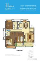 万城·印象公馆3室2厅2卫135㎡户型图