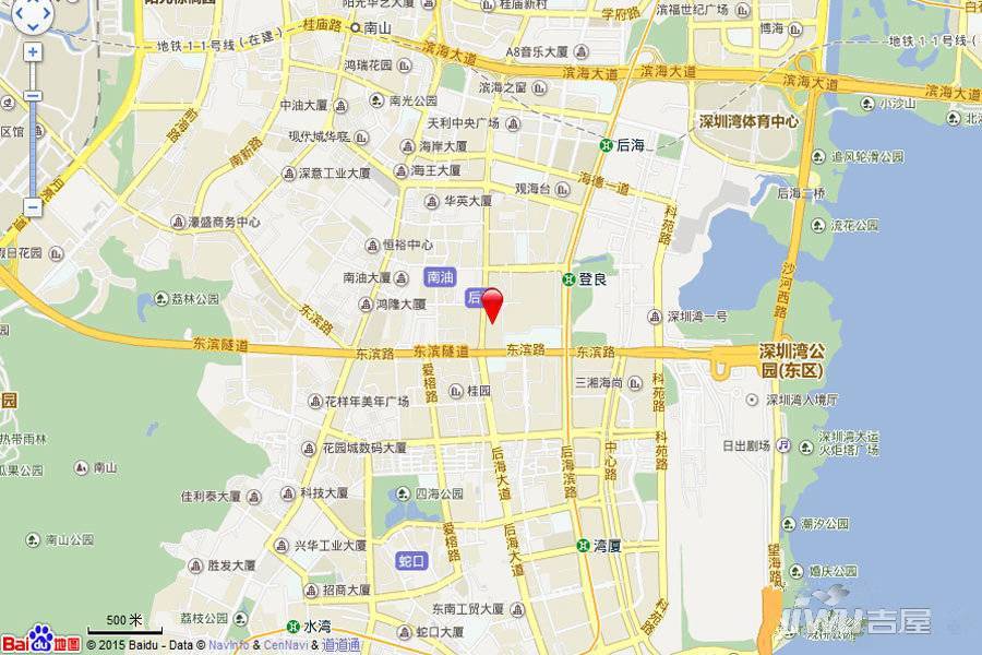 城脉深圳湾公馆位置交通图图片