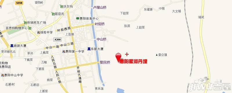 深圳东星河丹堤位置交通图图片