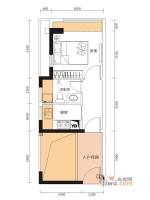 花样年别样城1室1厅1卫31㎡户型图