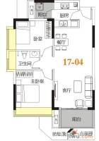 花样年别样城2室2厅1卫72.1㎡户型图