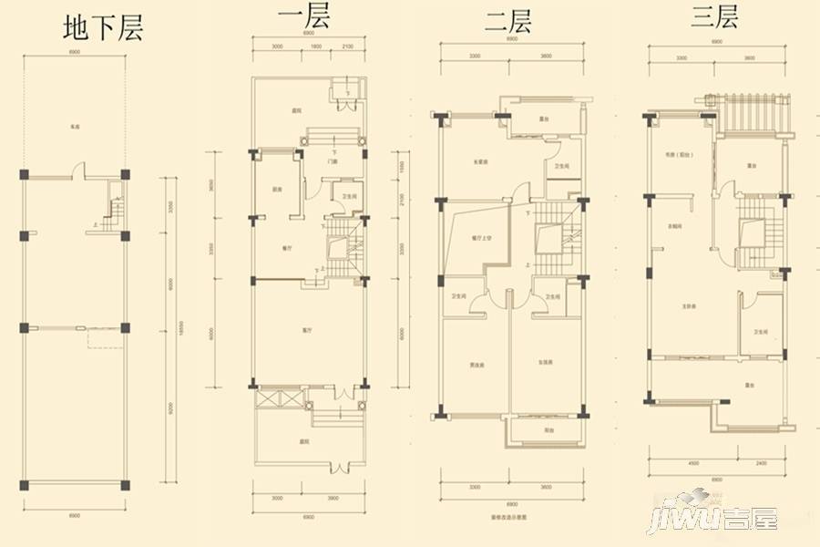 佳兆业御龙山别墅-联排310㎡户型图