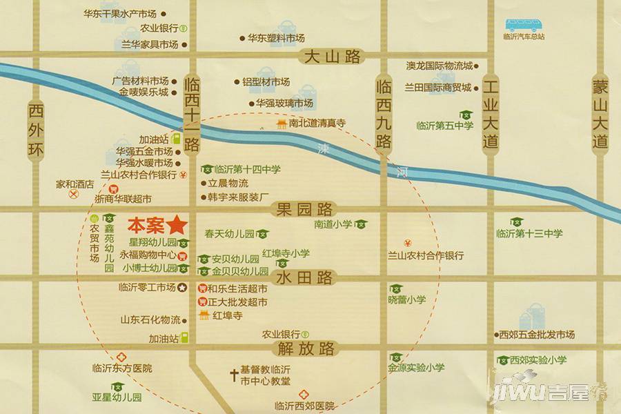 西城鑫苑位置交通图1