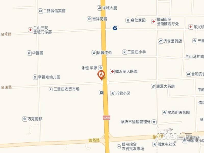 永恒华源位置交通图图片