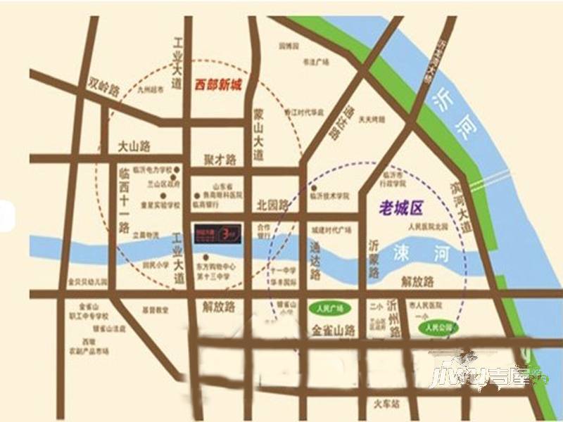 创业大厦位置交通图1