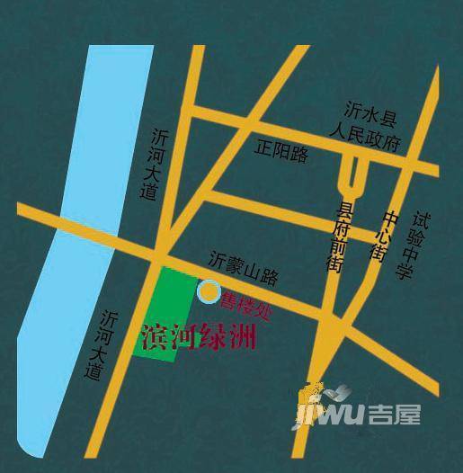 滨河绿洲位置交通图1