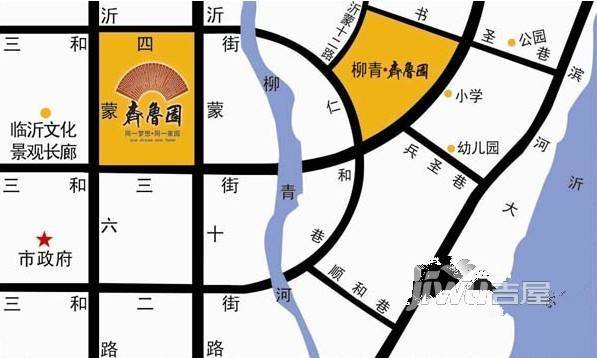 柳青齐鲁园位置交通图1