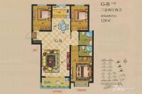 高尔夫庄园3室2厅2卫129㎡户型图