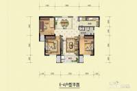 翰林庄园3室2厅2卫110㎡户型图