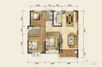 华强领秀城3室2厅2卫120㎡户型图