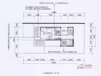 中信庐山西海1室2厅2卫129㎡户型图