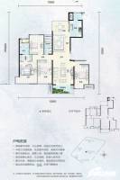 万达公寓4室2厅2卫163㎡户型图