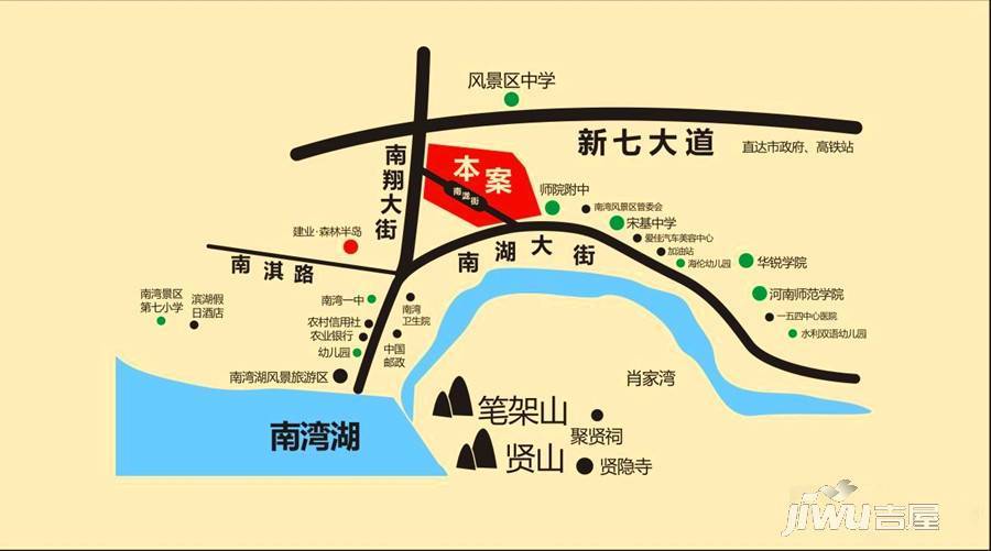 家和美林湖位置交通图