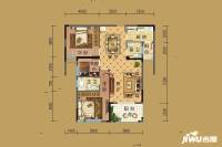 信达公园壹号3室2厅2卫115.4㎡户型图