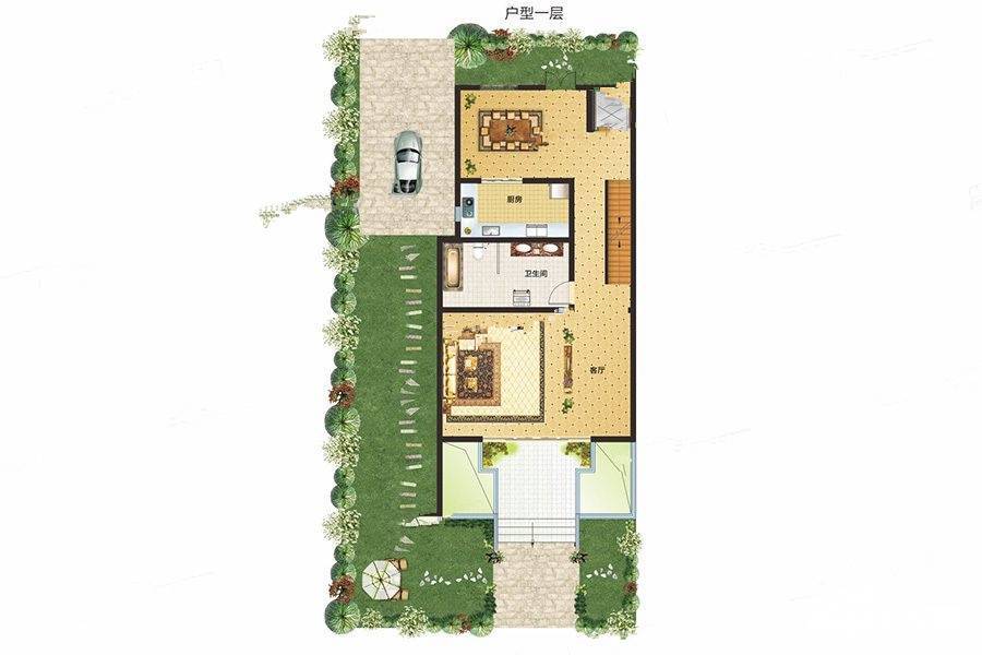 南湖燕园5室4厅1卫300㎡户型图