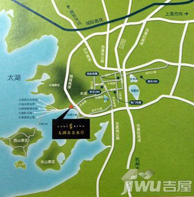 太湖黄金水岸位置交通图图片