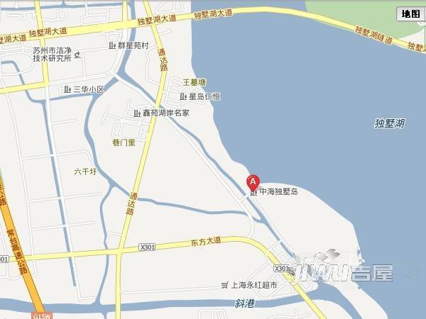 中海独墅岛位置交通图1