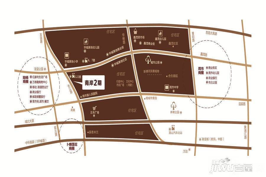 华城美地·南岸位置交通图2