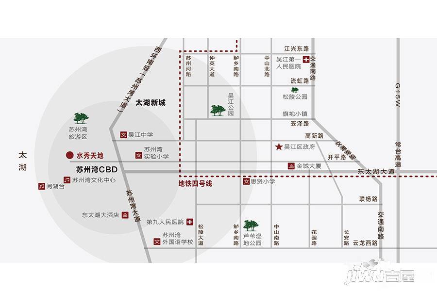 苏州湾水秀天地位置交通图图片