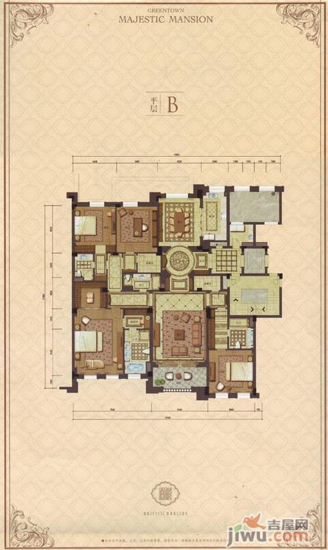 绿城苏州御园4室2厅4卫310㎡户型图