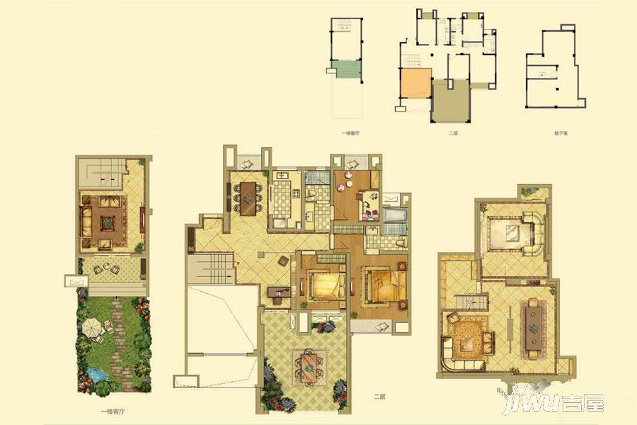 招商雍和苑5室3厅2卫236㎡户型图