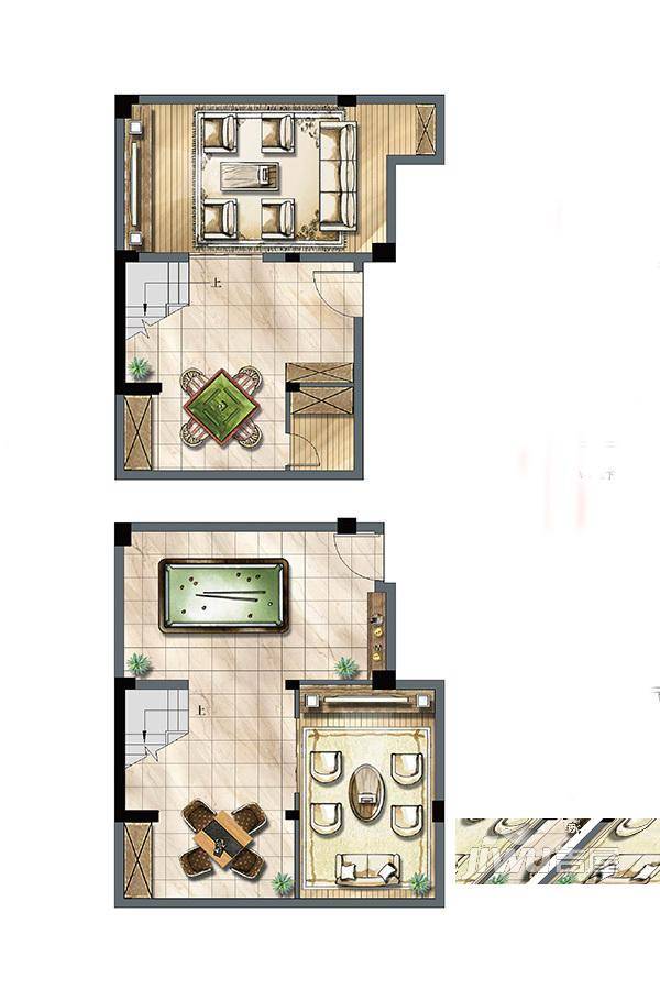 建发独墅湾4室2厅3卫190㎡户型图