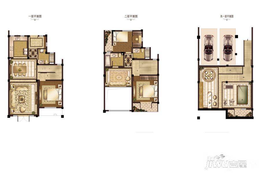 世茂石湖湾3室3厅3卫207㎡户型图