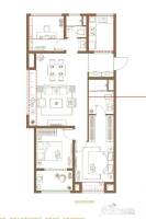 千邑悦庭3室2厅2卫98㎡户型图