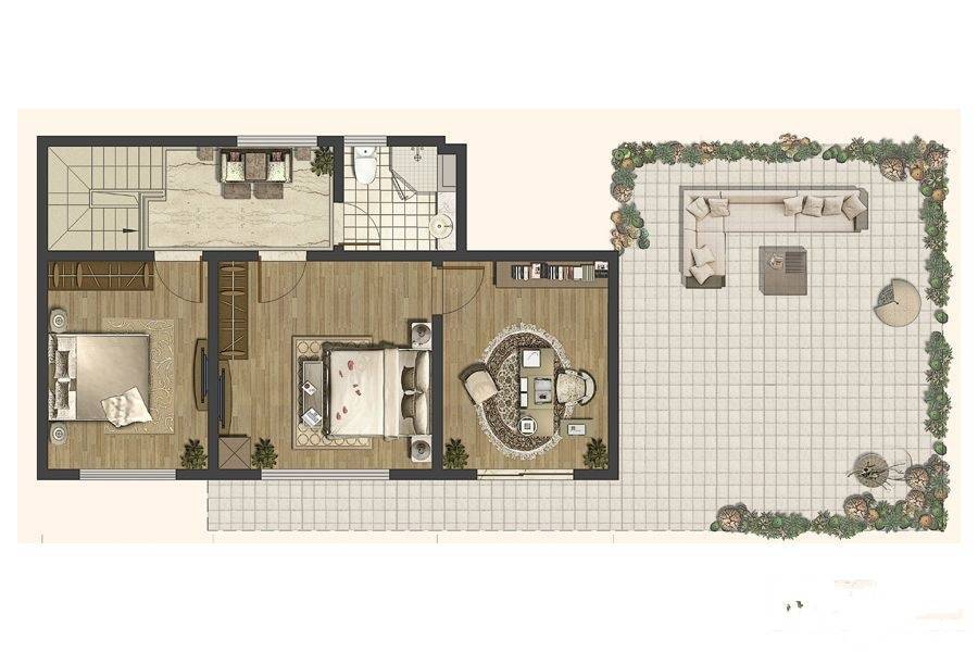 首开如院4室2厅2卫160㎡户型图