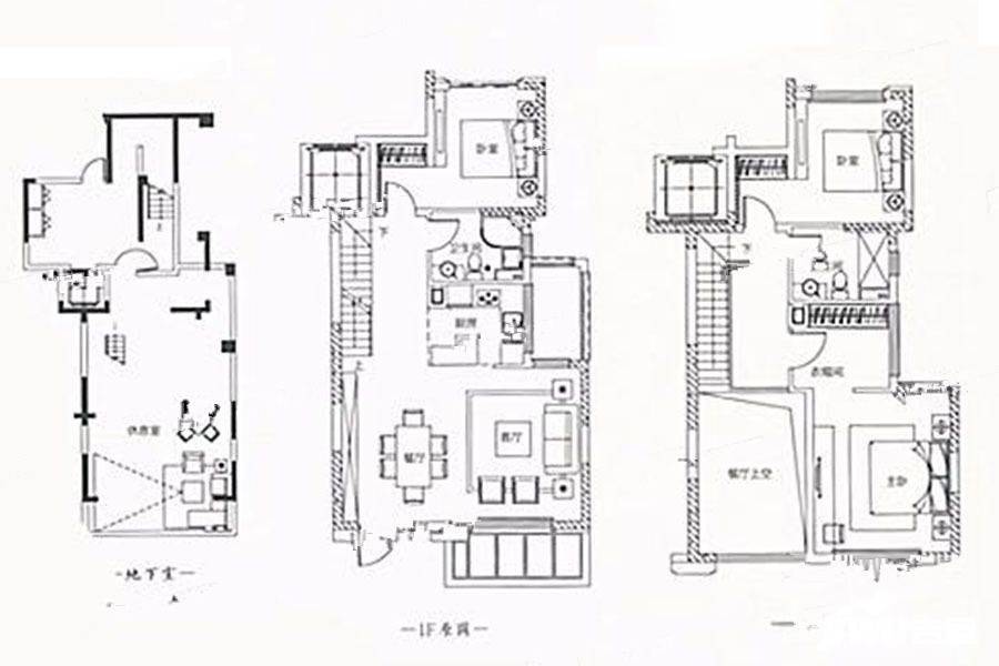 燕回江南院4室2厅4卫189㎡户型图