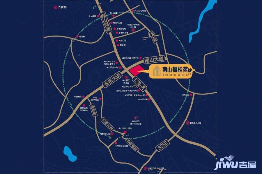 南山福桂苑位置交通图