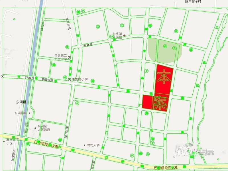 滨河金典商住花苑位置交通图1