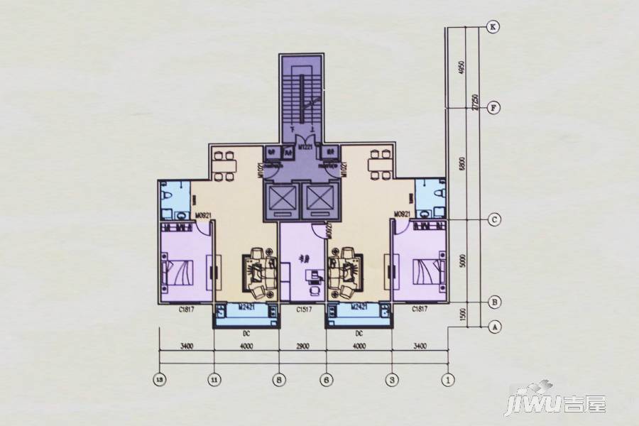 古邑人家1室1厅1卫82㎡户型图