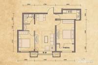 闽辉禧瑞都三期·御府2室2厅1卫82㎡户型图